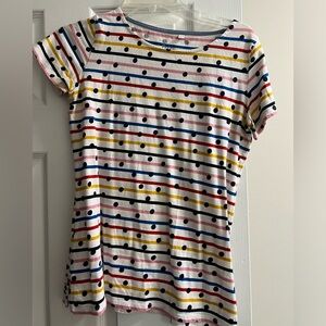 Boden polka dot tee, size small